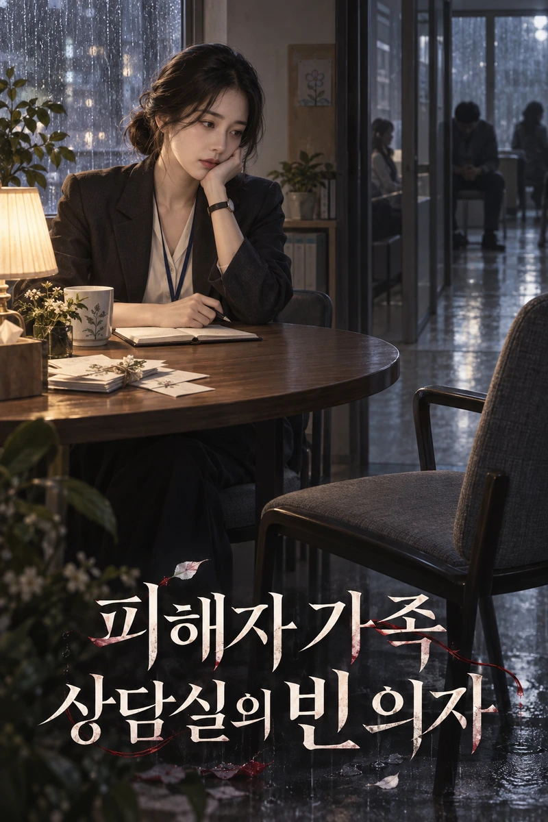 피해자 가족 상담실의 빈 의자 표지
