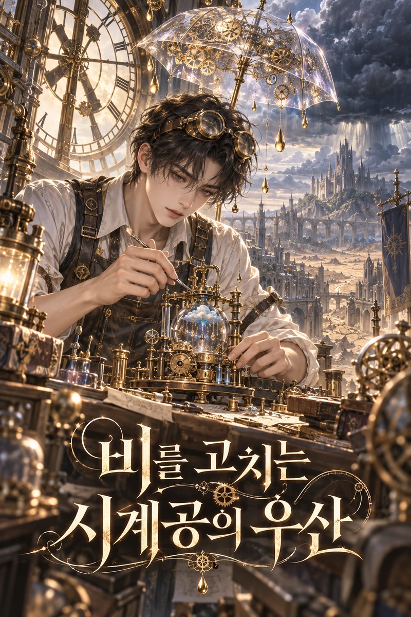 비를 고치는 시계공의 우산 표지