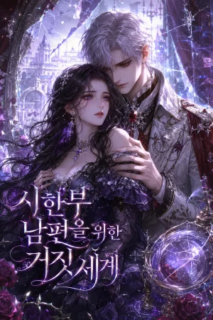 시한부 남편을 위한 거짓 세계 표지