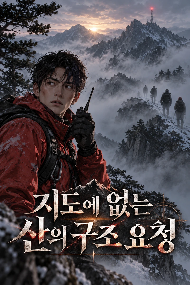 지도에 없는 산의 구조 요청 표지
