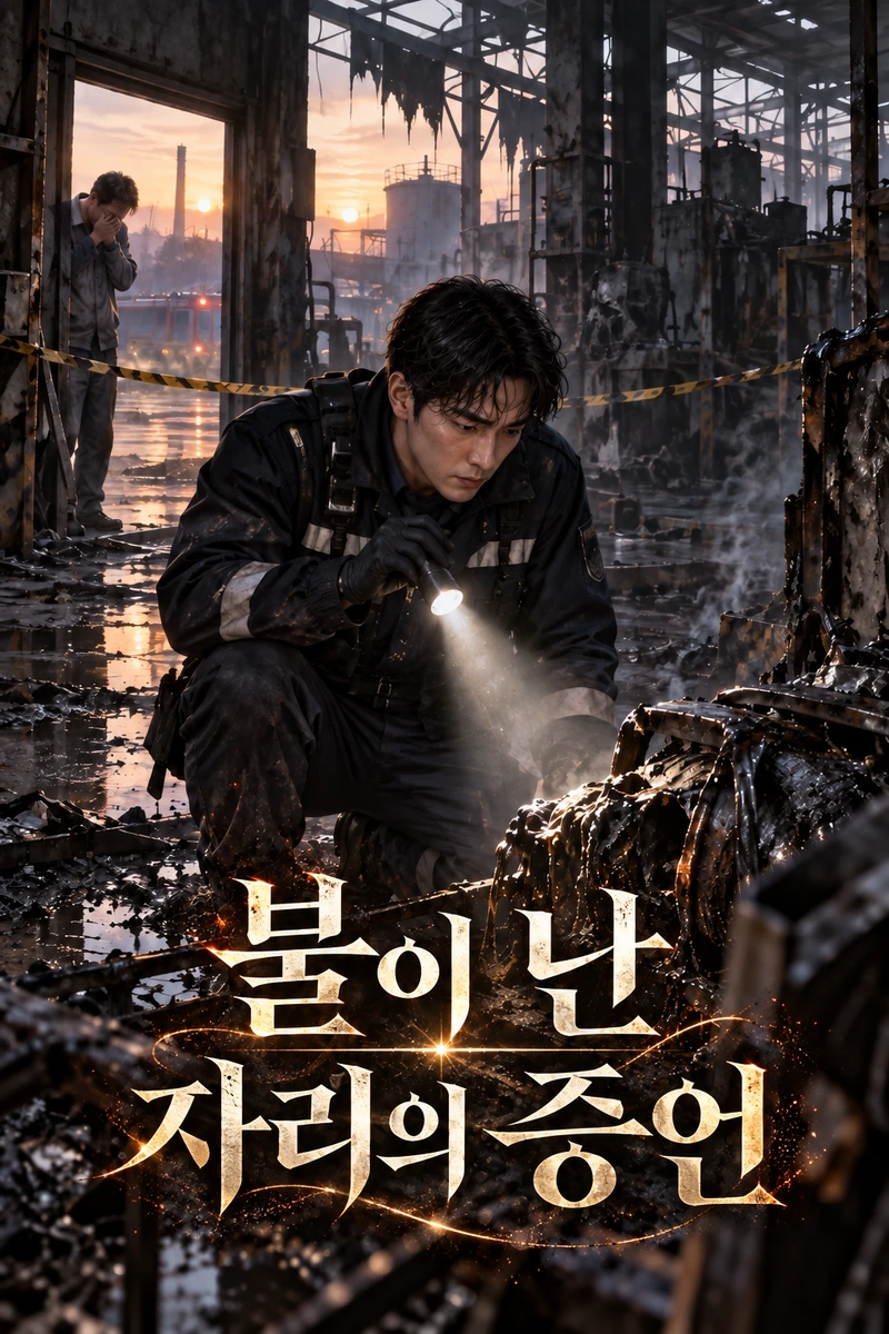 불이 난 자리의 증언 표지