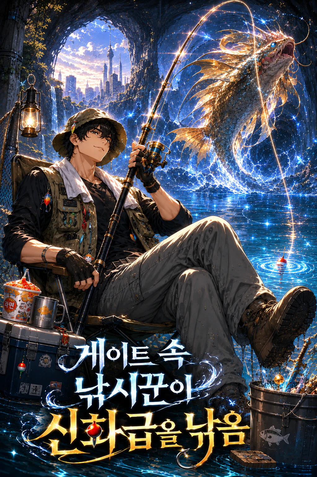 게이트 속 낚시꾼이 신화급을 낚음 표지