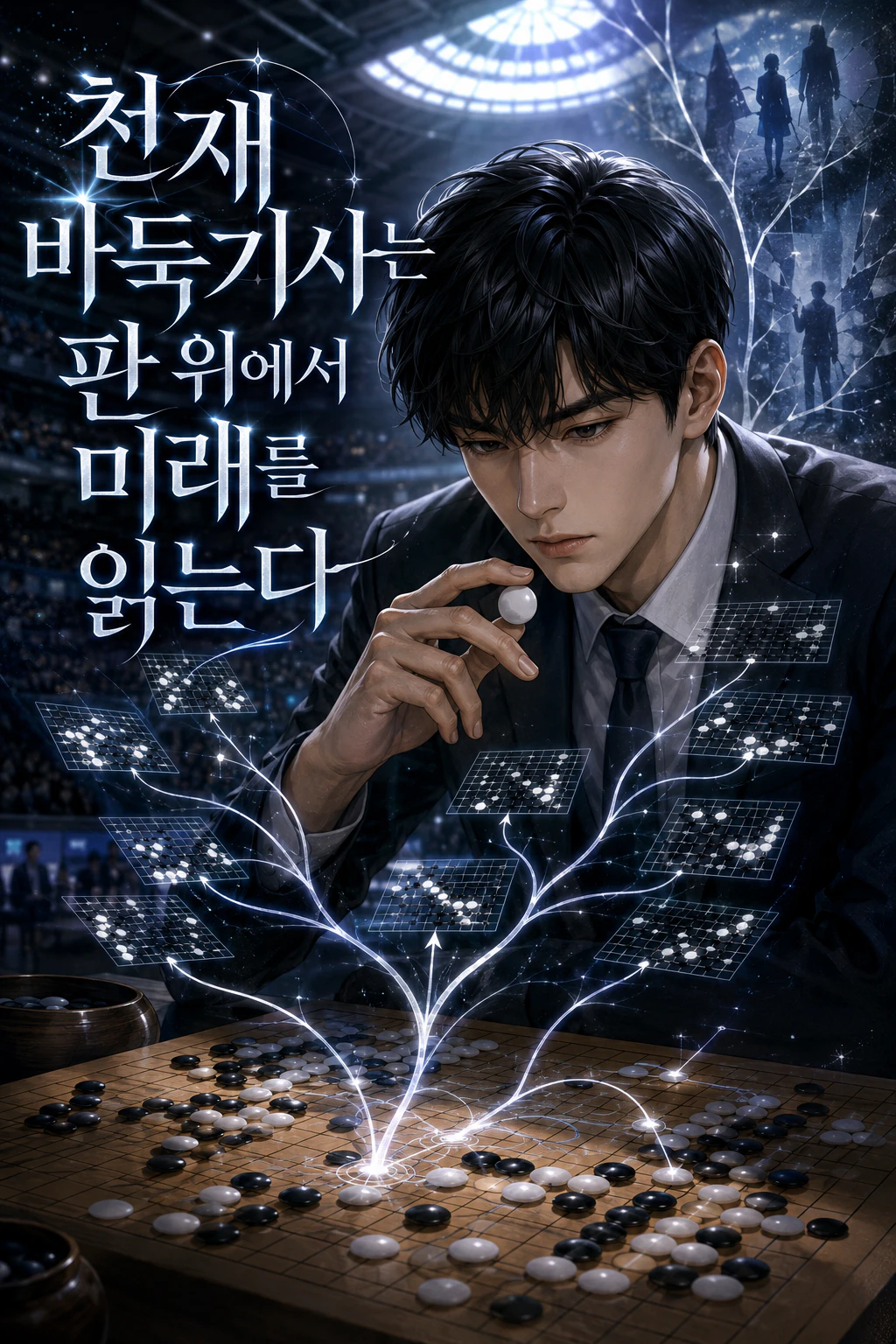 천재 바둑기사는 판 위에서 미래를 읽는다 표지