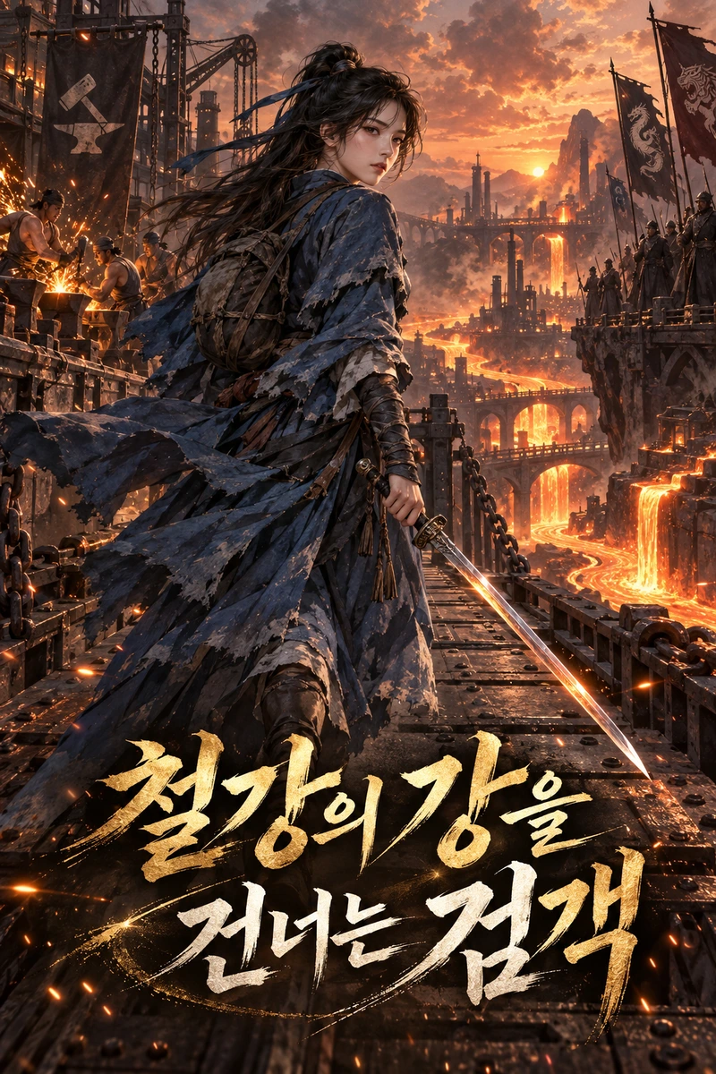 철강의 강을 건너는 검객 표지