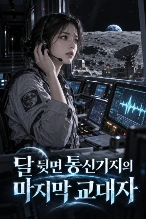 달 뒷면 통신기지의 마지막 교대자 표지
