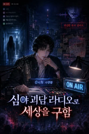 심야 괴담 라디오로 세상을 구함 표지