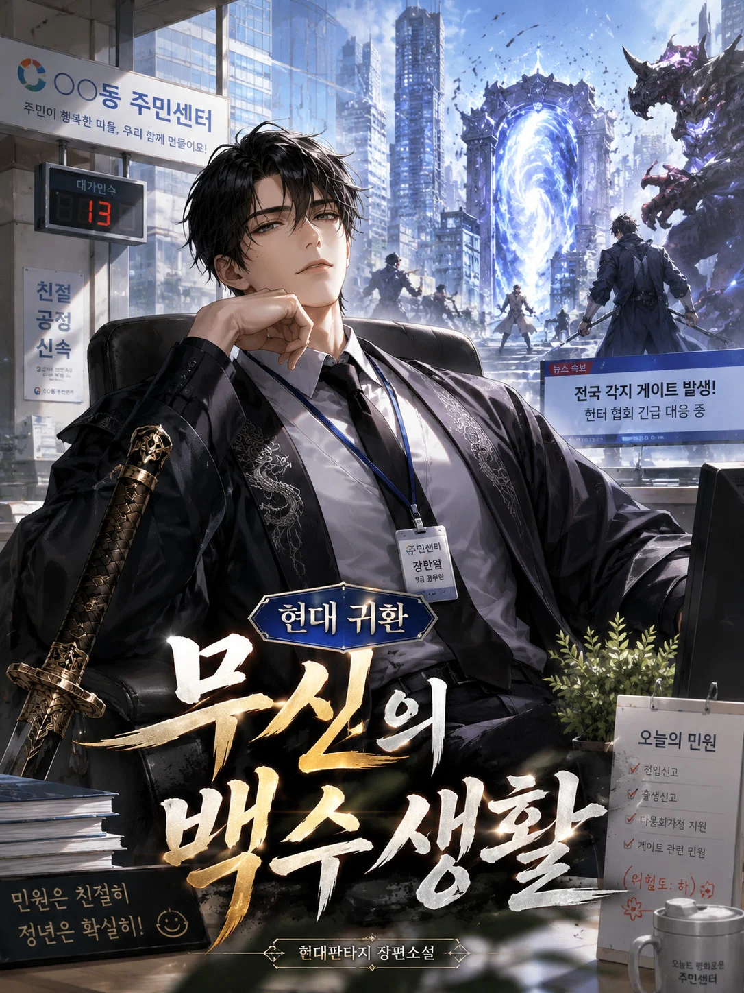 현대 귀환 무신의 백수 생활 표지