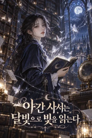 야간 사서는 달빛으로 빚을 읽는다 표지
