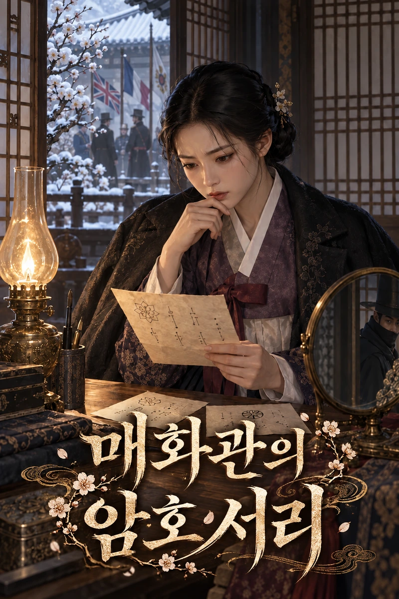 매화관의 암호 서리 표지