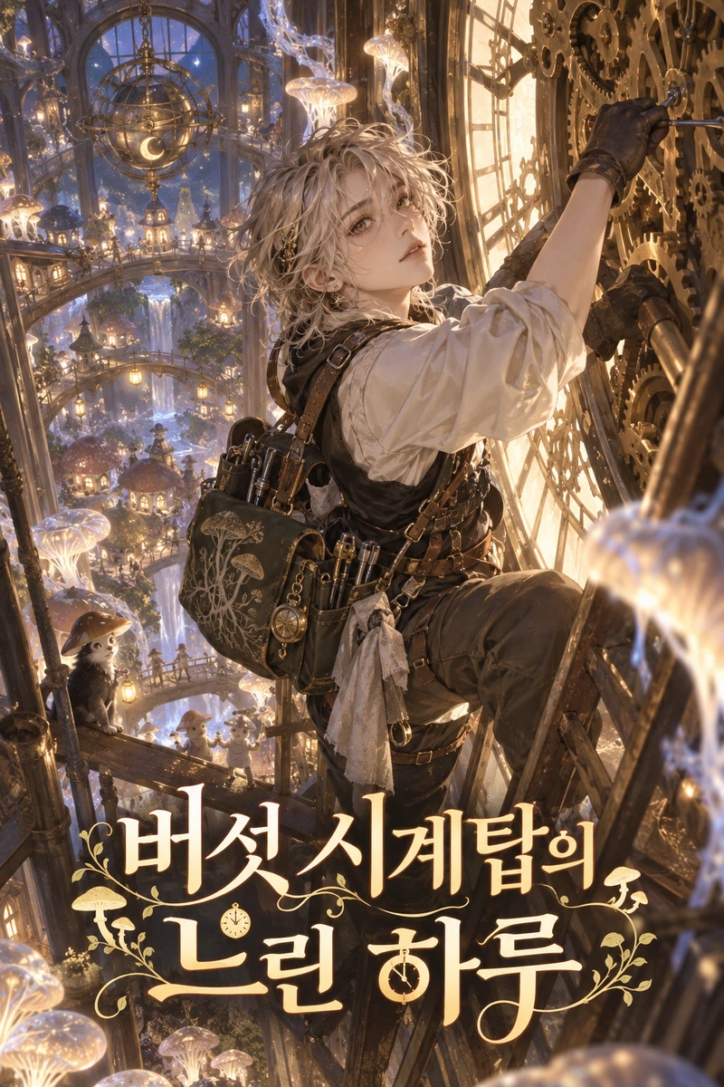 버섯 시계탑의 느린 하루 표지