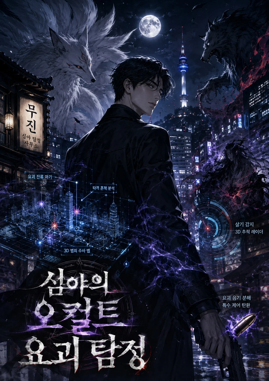 심야의 오컬트 요괴 탐정 표지