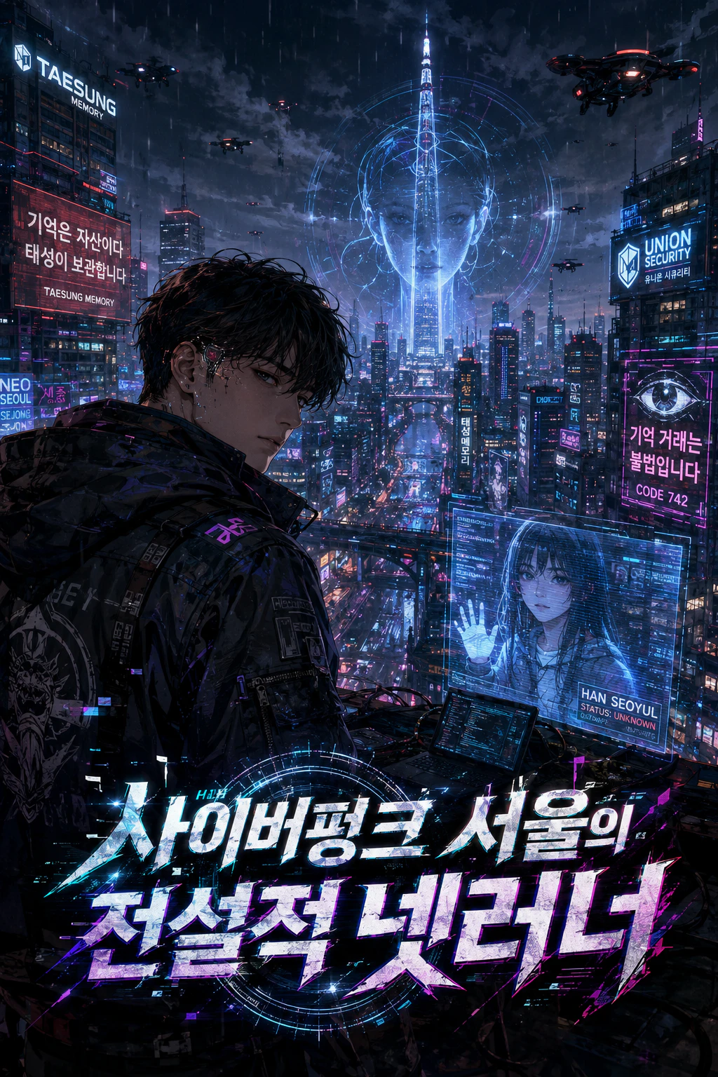 사이버펑크 서울의 전설적 넷러너 표지