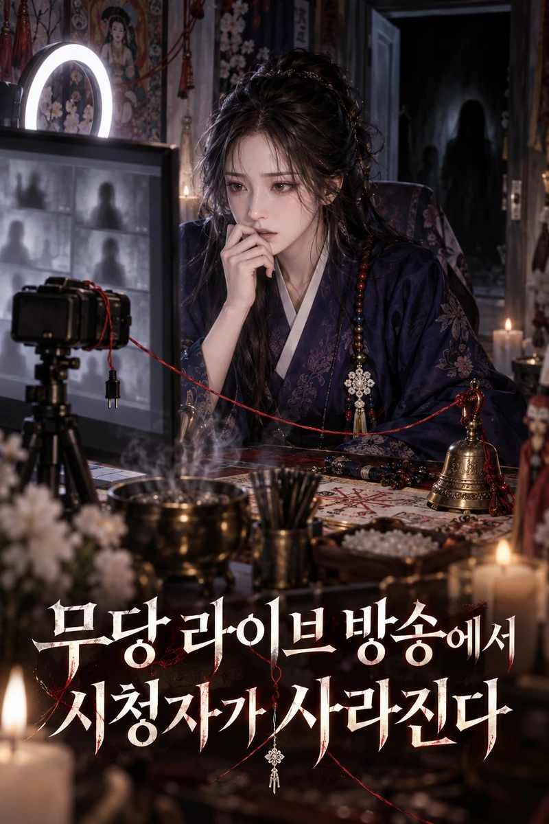 무당 라이브 방송에서 시청자가 사라진다 표지