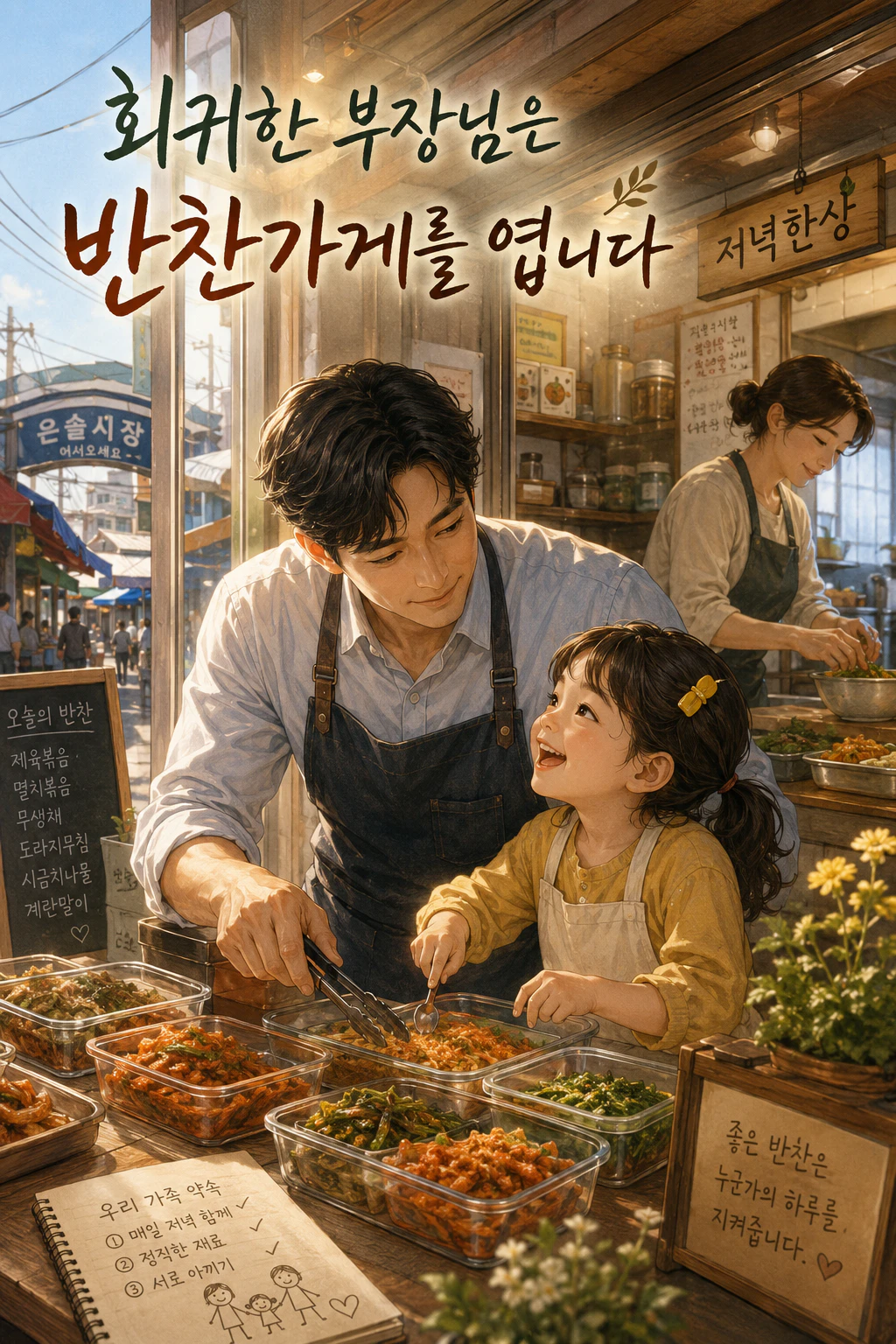 회귀한 부장님은 반찬가게를 엽니다 표지