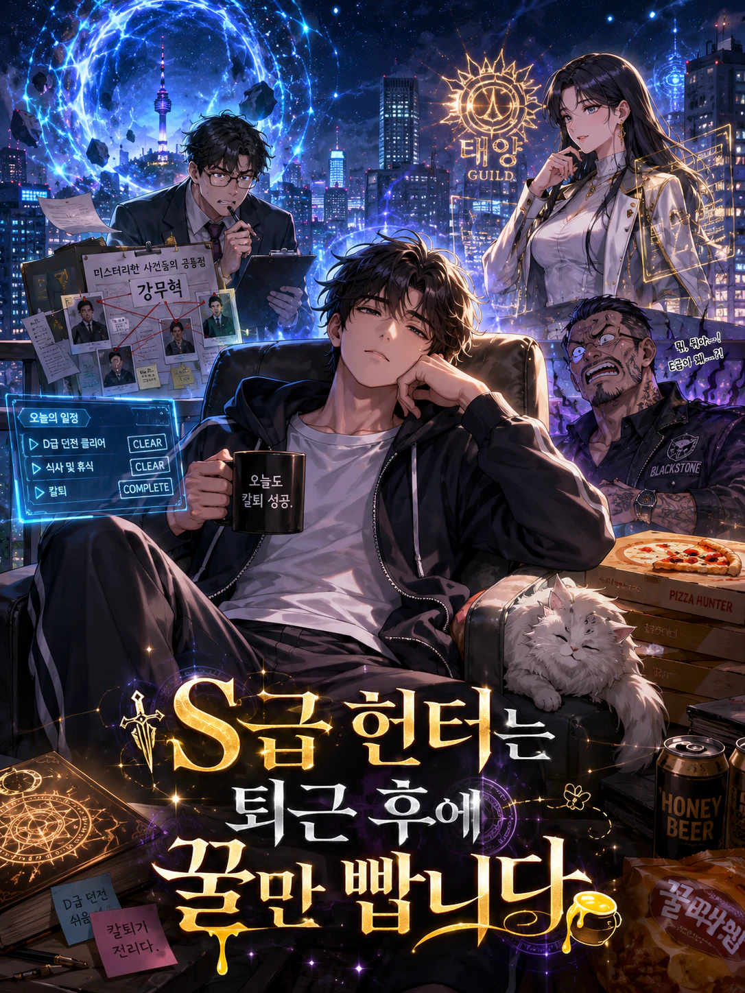 S급 헌터는 퇴근 후에 꿀만 빱니다 표지