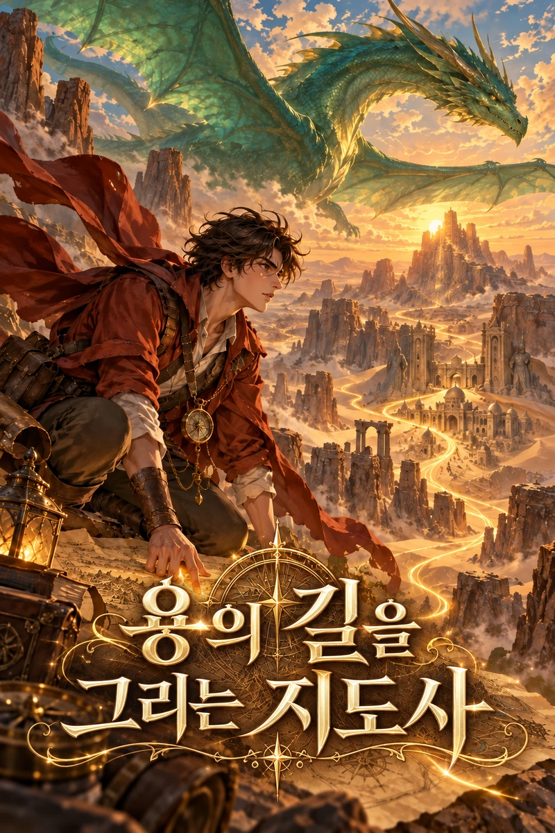 용의 길을 그리는 지도사 표지