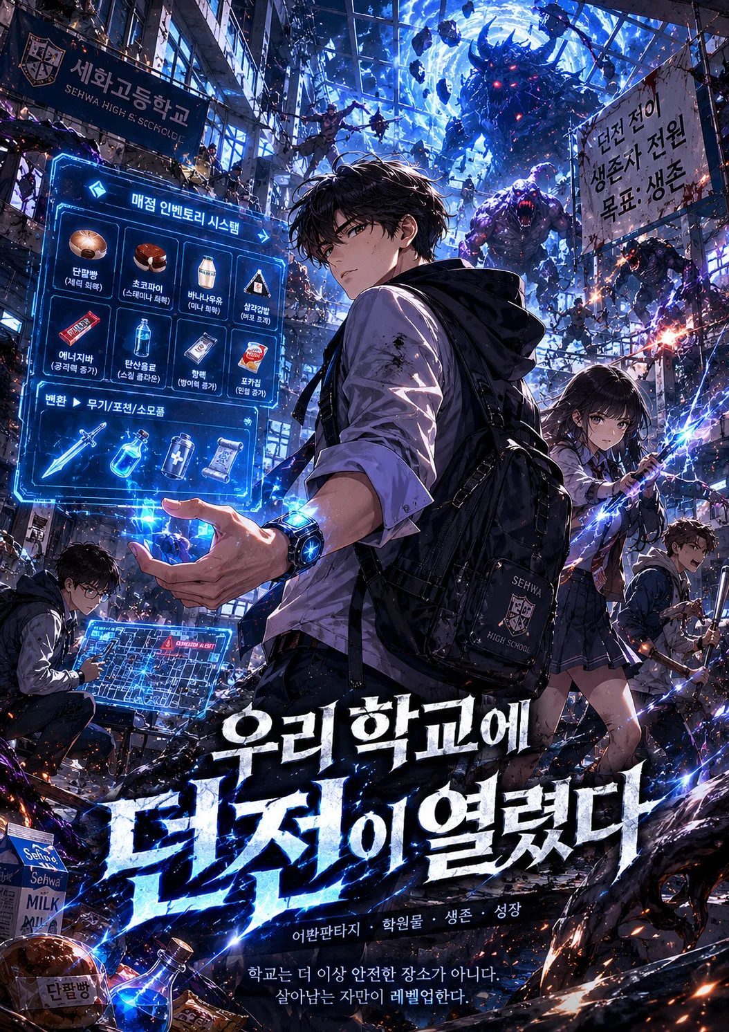 우리 학교에 던전이 열렸다 표지