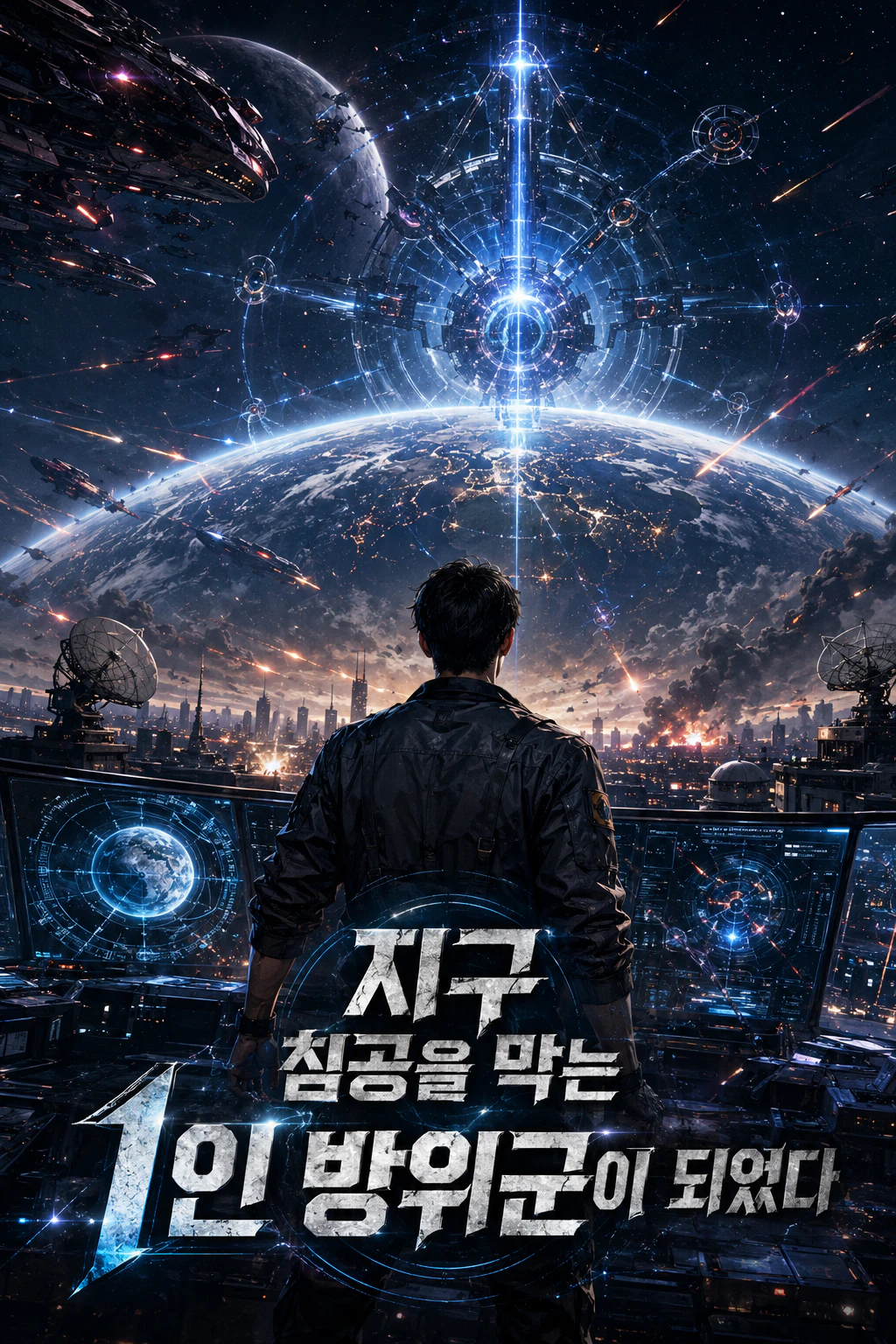 지구 침공을 막는 1인 방위군이 되었다 표지