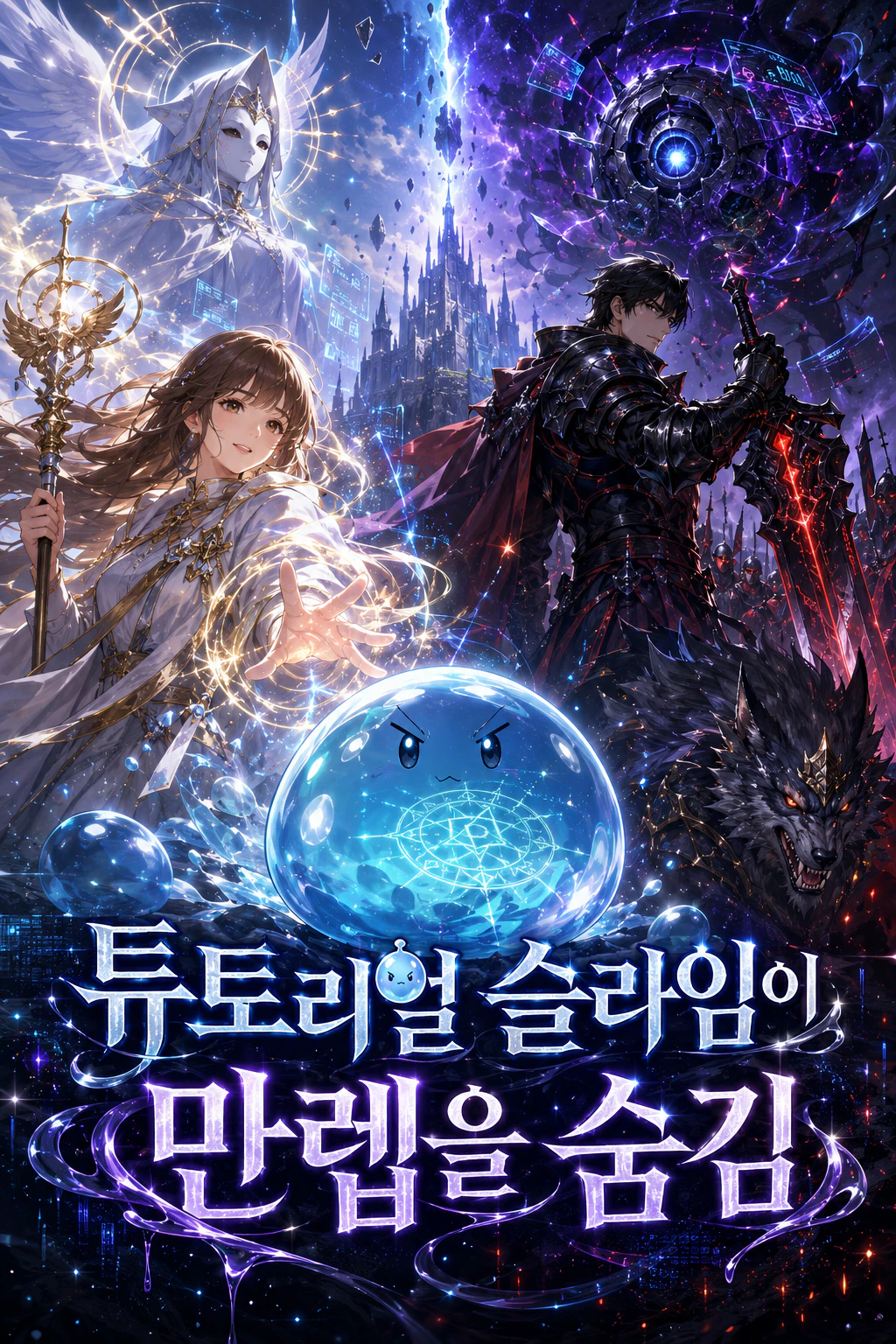 튜토리얼 슬라임이 만렙을 숨김 표지
