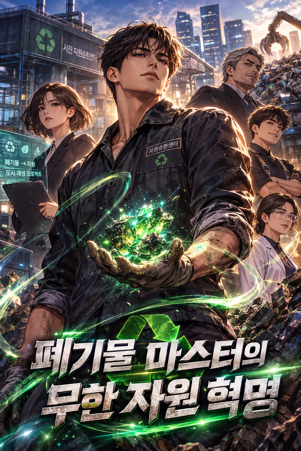 폐기물 마스터의 무한 자원 혁명 표지
