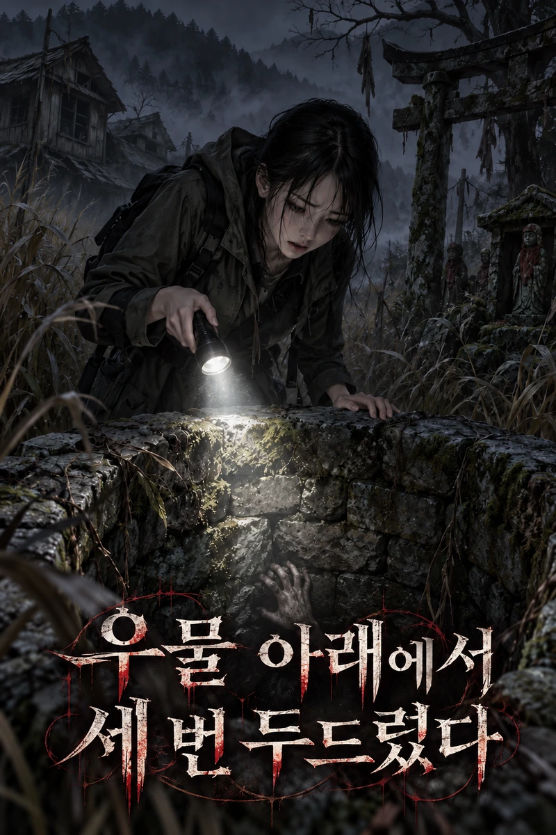 우물 아래에서 세 번 두드렸다 표지