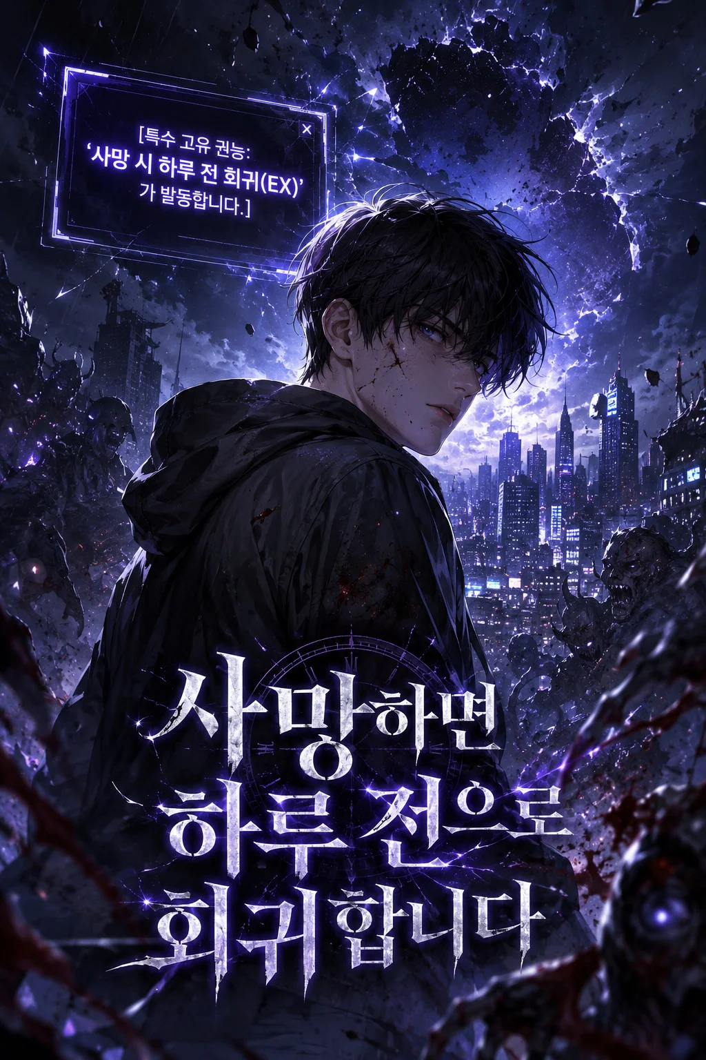 사망하면 하루 전으로 회귀합니다 표지